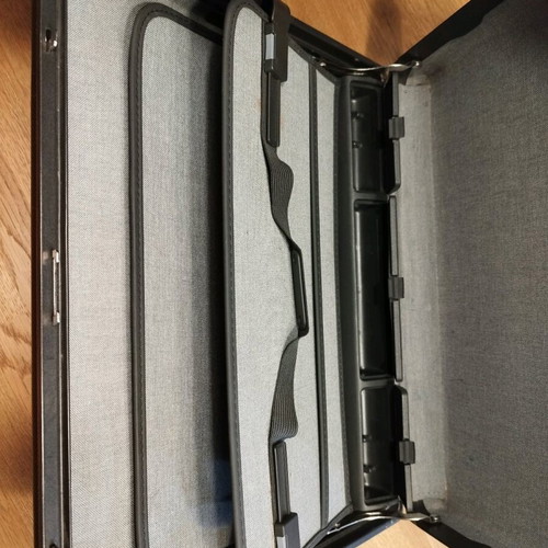 Vintage Samsonite hard briefcase used black