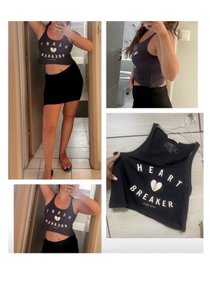 Bershka Crop Top Sleeveless Cotton Tank Soft Fabric Like New