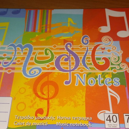 Music notebook small size new