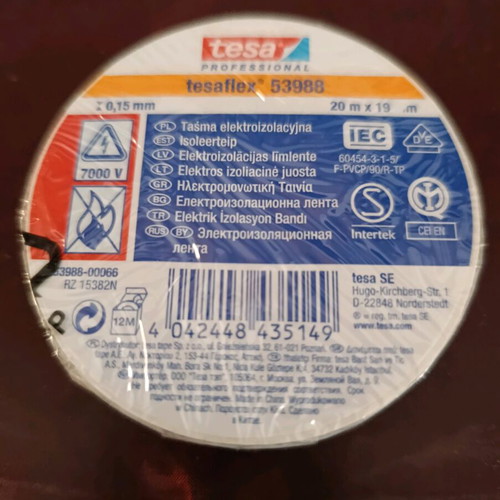 Tesa professional electrical insulation tape 20 meters new