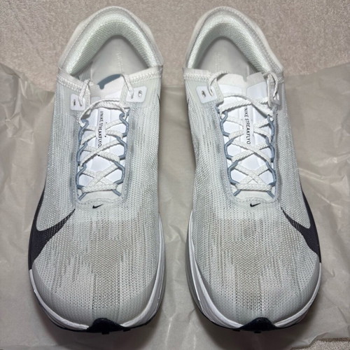 Nike ZoomX Streakfly 2 athletic shoes new, white and grey, size 46