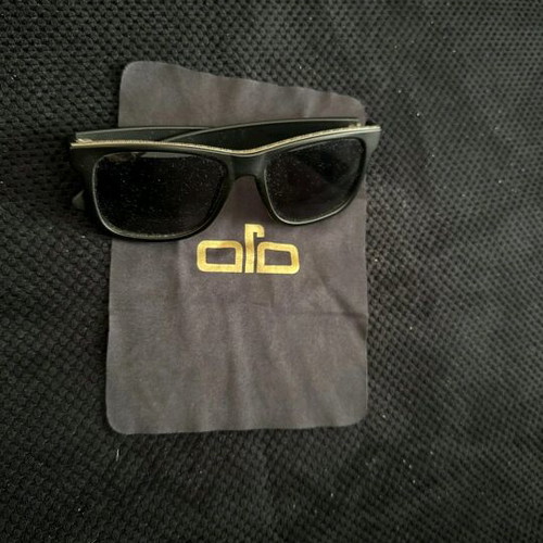 OJO sunglasses used, black with design