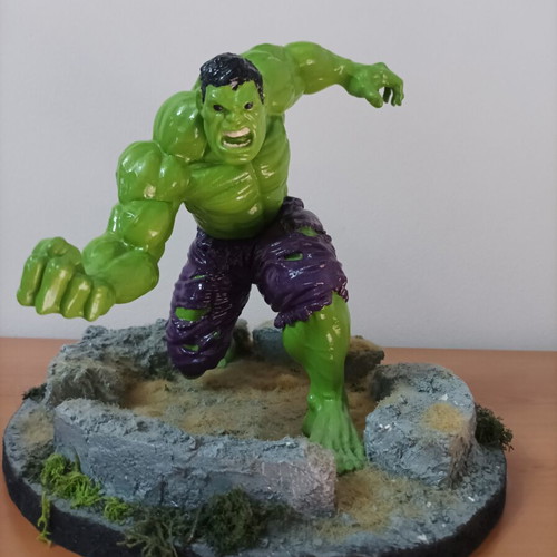 Hulk miniature 23cm, new, hand-painted 3D print