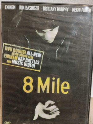 8 Mile DVD μεταχειρισμένο, επανεγγράψιμο, με σπασμένη θήκη