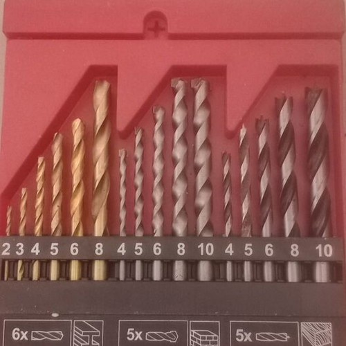 Drill Bit Set for Steel, Concrete & Wood new, 16 pieces