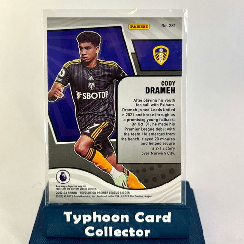 Panini Revolution Premier League 2022-23 Cody Drameh Rookie Card like new