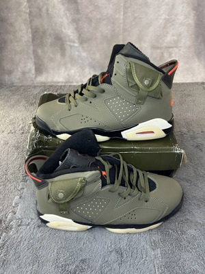 Jordan 6 sneakers size 44 brand new green