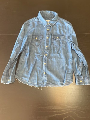 Children's denim shirt Orchestra 128 like new, blue