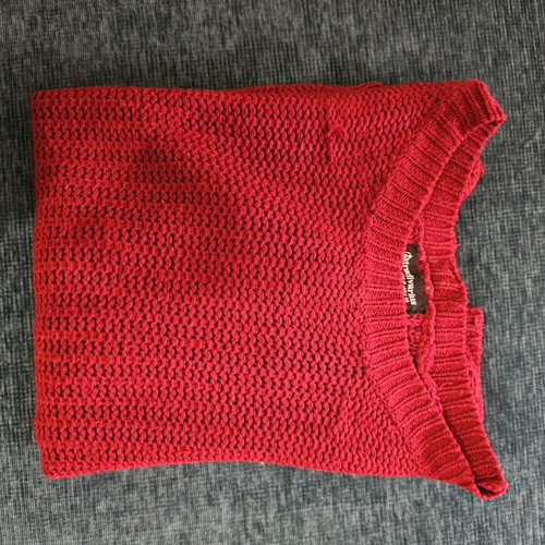 Stradivarius knitted sweater M used, red