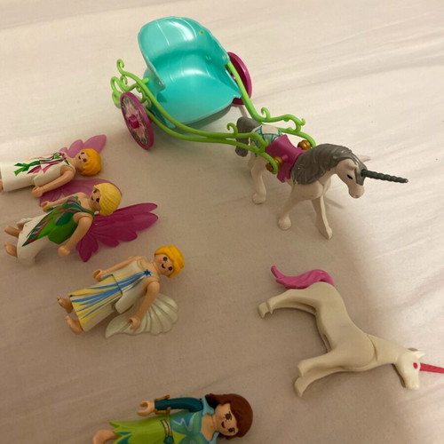 Playmobil fairies and unicorns used