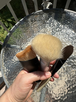 Makeup brush set 1+1=3 new