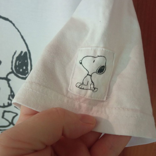 Peanuts T-shirt for girl 9 years like new, 100% cotton, white