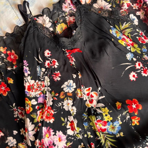 Celestino dress like new, long airy with floral pattern, size S/M/L