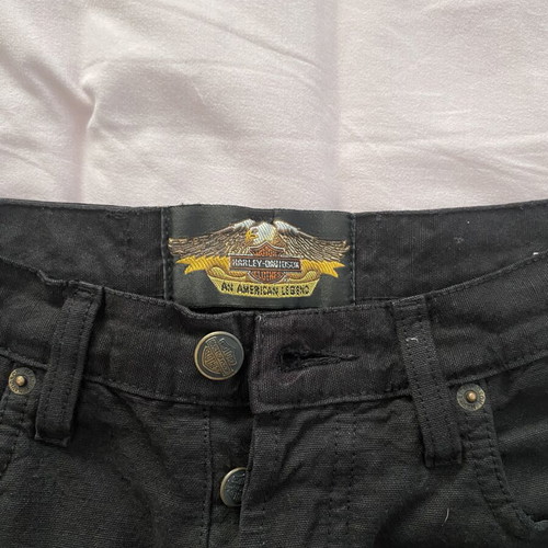 Harley Davidson women's straight black pants like new, size 29