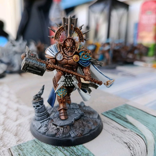 Stormcast Eternals Warhammer Age of Sigmar miniatures partially painted, used