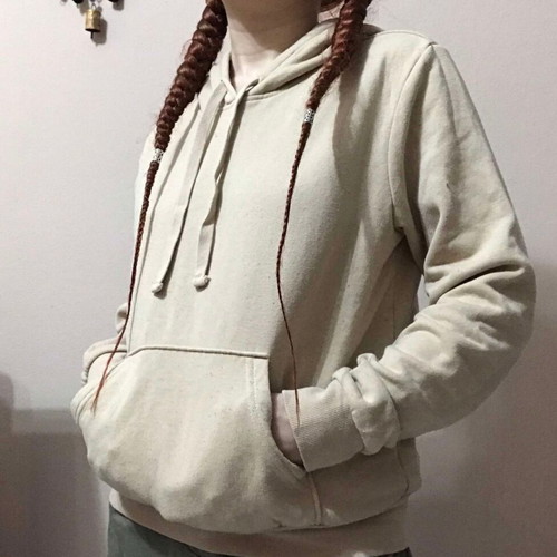 H&M Hoodie used, beige, size XS