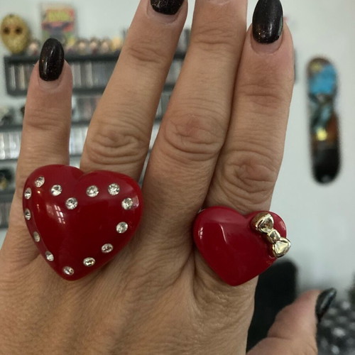 Heart ring set like new