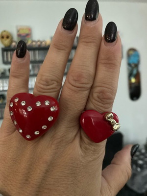 Heart ring set like new