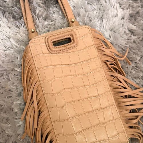 Maje Phone Bag crossbody beige genuine leather new