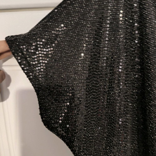 Plus Size XXL sequin blouse new, black gray
