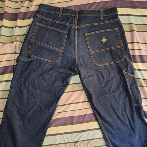 Chopper Style Jeans pants, Bike Shed, size L, blue