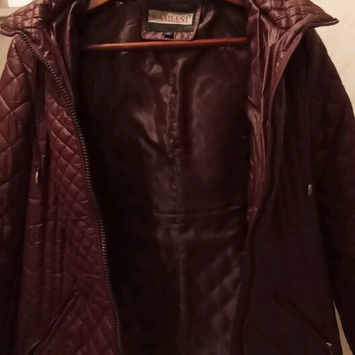 Women's jacket like new, dark wine with purple shades