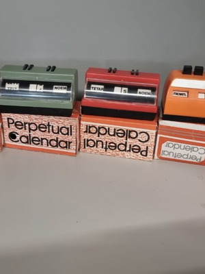 Perpetual Calendar vintage ημερολόγια καινούργια
