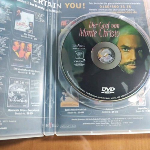 Der Graf von Monte Christo DVD like new with Richard Chamberlain