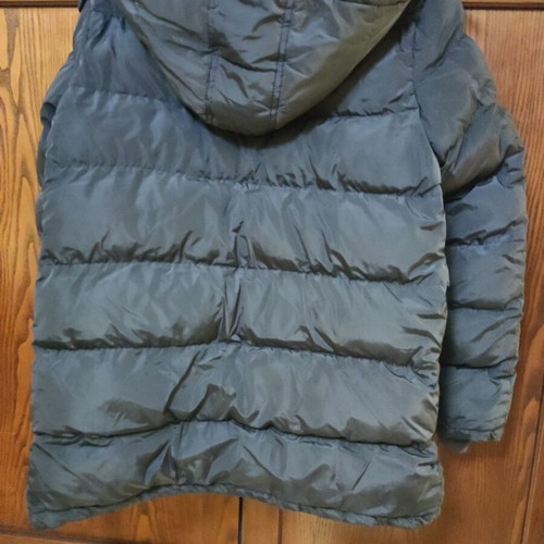Y.E.S Teen Boys Long Jacket like new, gray with fur lining