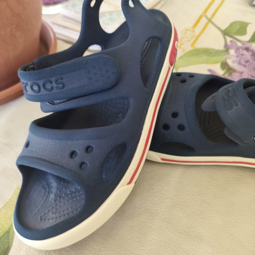 Crocs kids sandals size 13 like new, blue