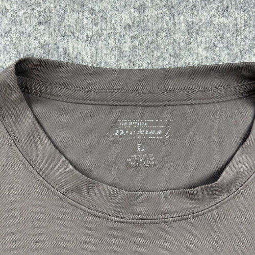 Dickies men's T-shirt Large grey polyester oversized