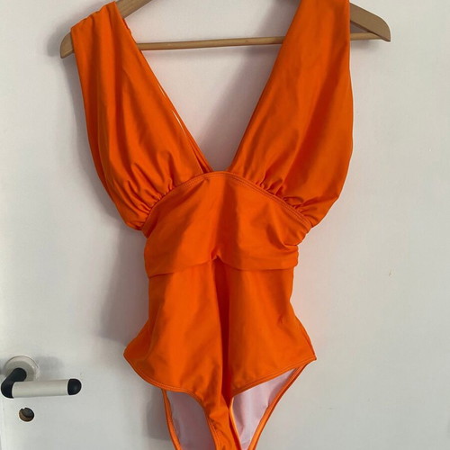 Ladies orange swimsuit size M