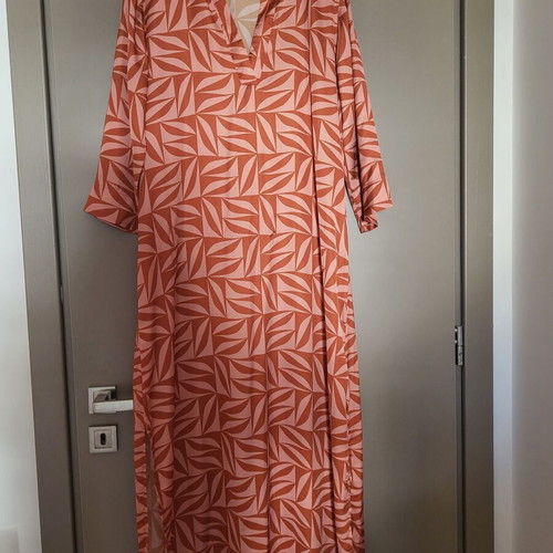 Kaftan Santorini New Age M/L silky touch, like new, beige and orange
