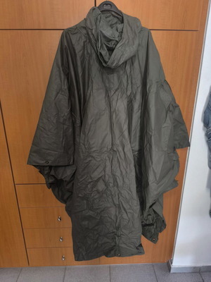 Military poncho used with all buttons functional