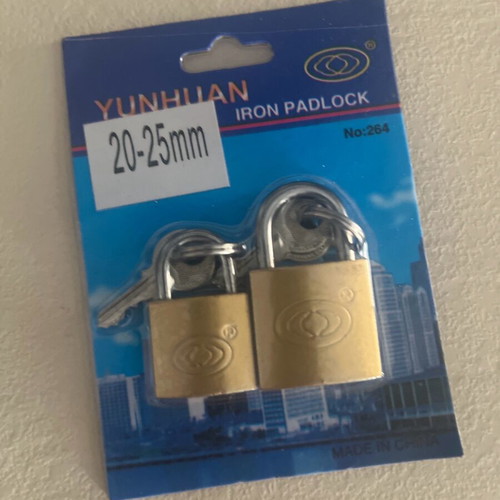 Padlocks new, set of 2 pieces
