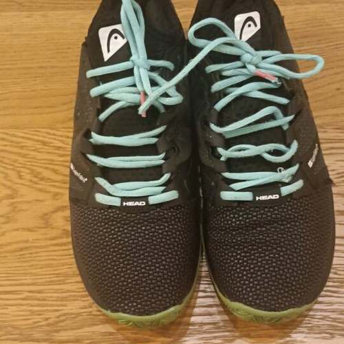 Head Sprint SF men's tennis shoes used, size 46, black/teal