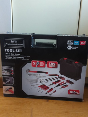 Επαγγελματικό Σετ Εργαλείων iWin Professional Series 106 τεμαχίων καινούργιο