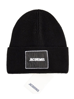 Jacquemus beanie new, unisex, black, size S
