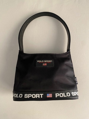 Polo Ralph Lauren Mini Bag used, nylon polyester, black