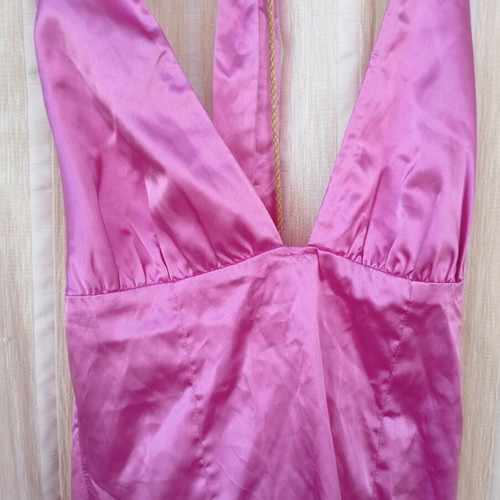 Marmarlady pink satin dress new, size M