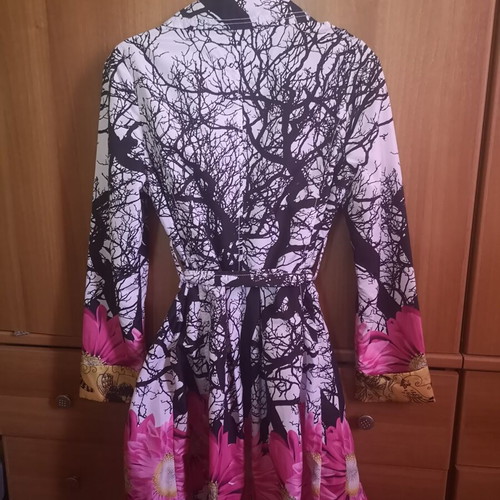Desigual Vintage Floral Trench Coat, size 40, new with tags