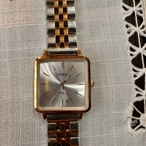 Oozoo women's wristwatch, gold and silver