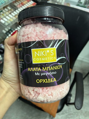 Niki's Cosmetics Bath Salts 1kg with Orchid Scent and Magnesium new
