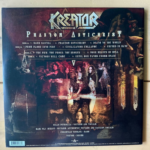 Kreator Phantom vinyl record like new, metal, yellow vinyl