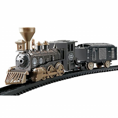 Classic retro train with rails new, set of 16 pieces