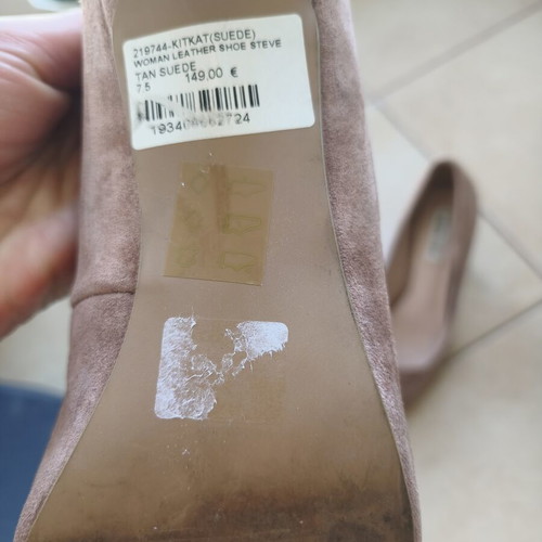 Steve Madden suede heels used, size 37.5