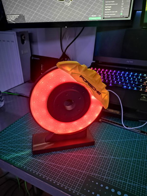 Led λάμπα δισκόφρενου χειροποίητο 3D εκτυπωμένο διακοσμητικό κατόπιν παραγγελίας
