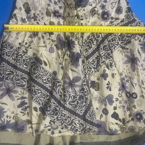 Extyn Italia Y2K Corset Paisley Boho Mini Skirt Size S like new