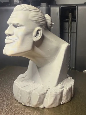 Moai Haaland Statue new, 3D printed