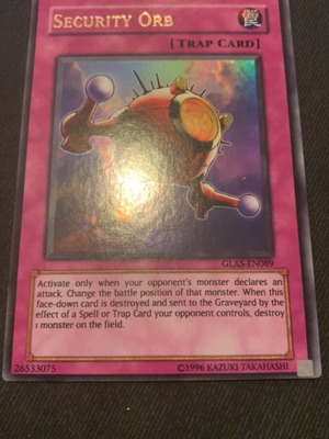 Security Orb ultra rare like new vintage yugioh